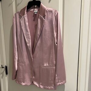 A New Day (S) Oversize Pink satin Blazer